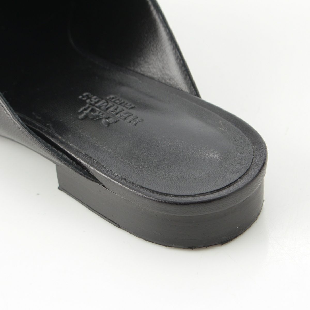 極美品 エルメス ミュール オズ ケリー金具 37 ブラック レザー 総柄 エルメス ケリー オズ レザー ミュール ブラック 36 | 中古通販 retro.jp