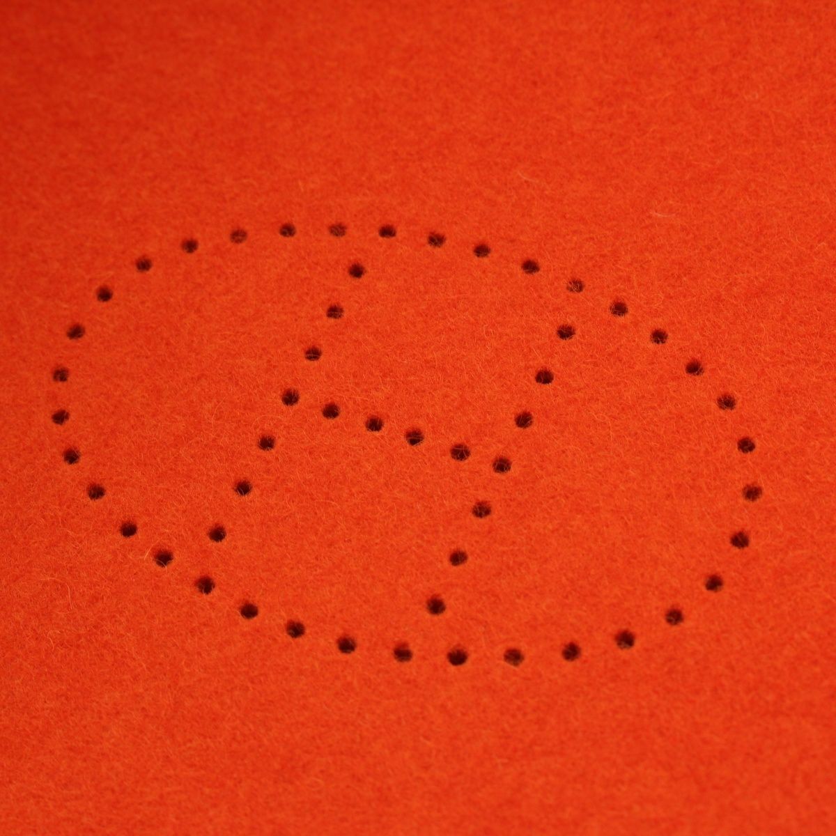 エルメス フェルト ヴィドポッシュ 小物入れ 雑貨 オレンジ | 中古通販