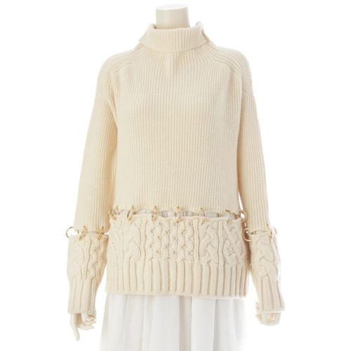 サカイ ウール リング ニット トップス 20‐05281 アイボリー 1