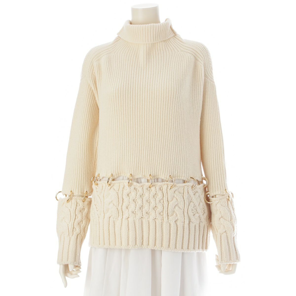 サカイ ウール リング ニット トップス 20‐05281 アイボリー 1 | 中古