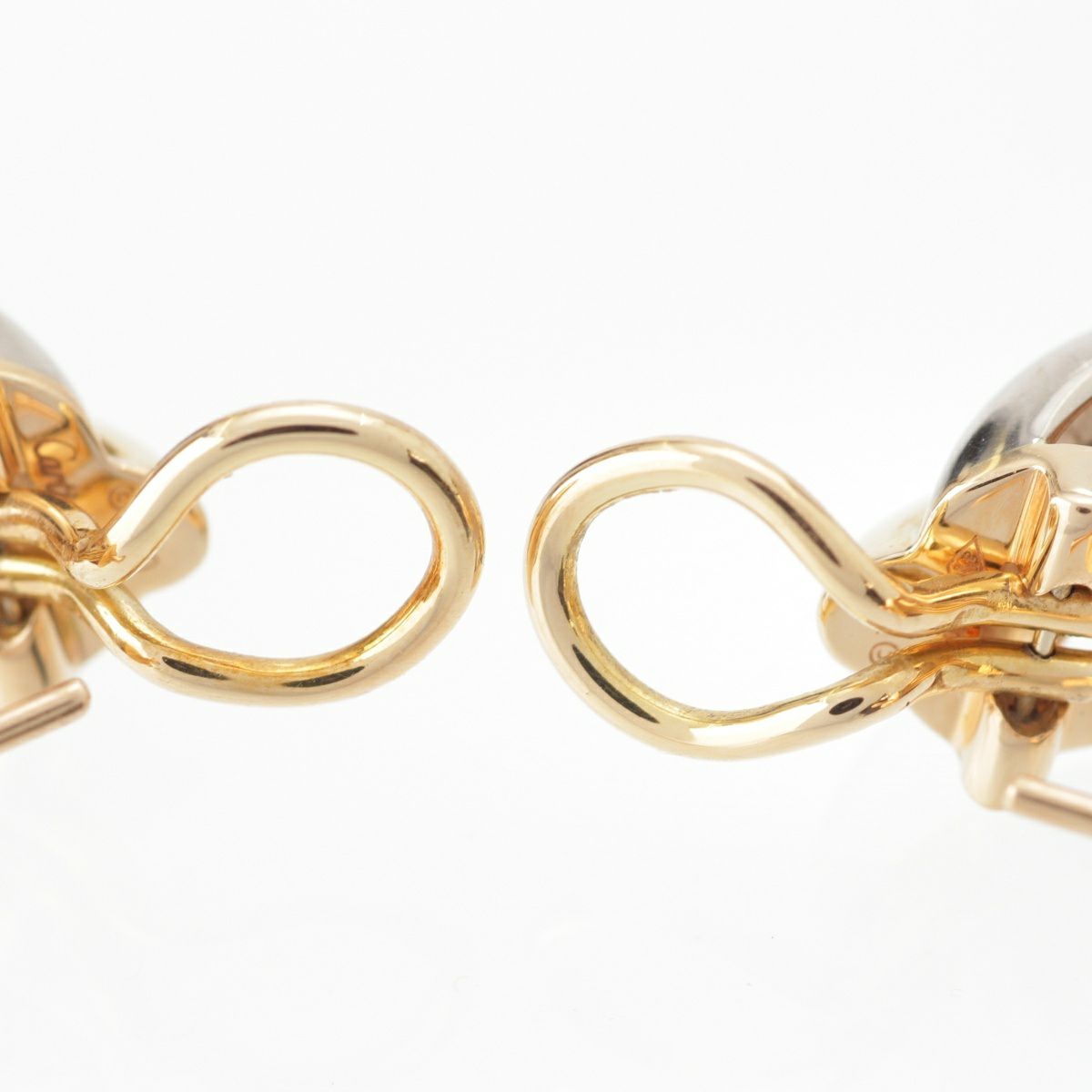 アクセサリー B43 カルティエ トリニティ 12P ダイヤ イヤリング ピアス ジュエリー 750