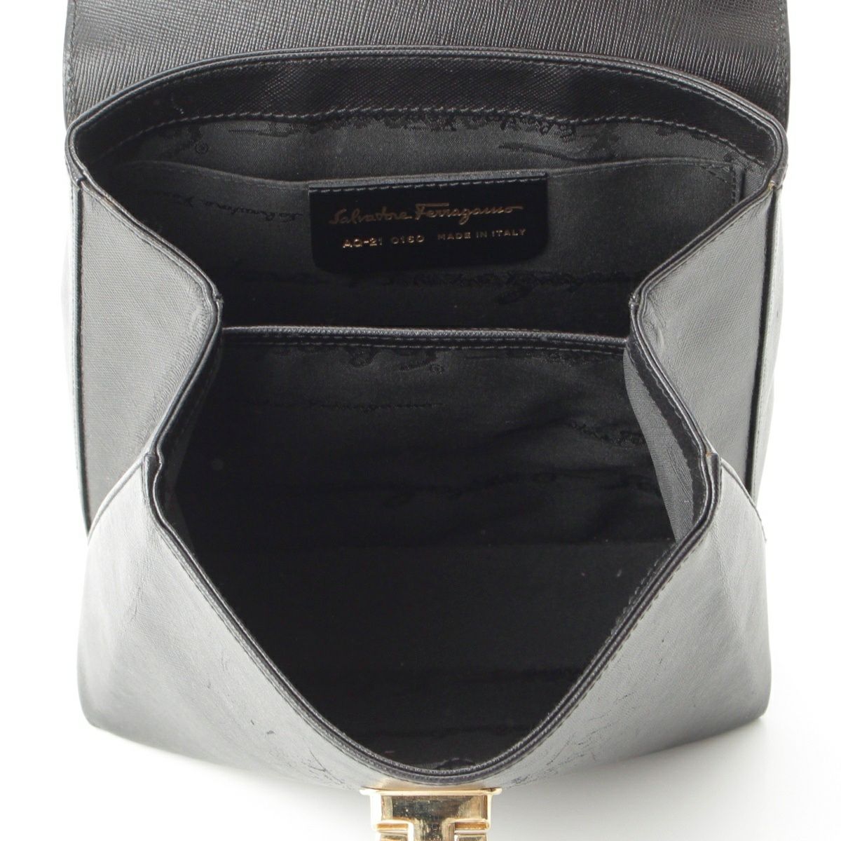 サルヴァトーレフェラガモ レザー ガンチーニ 2way ハンドバッグ