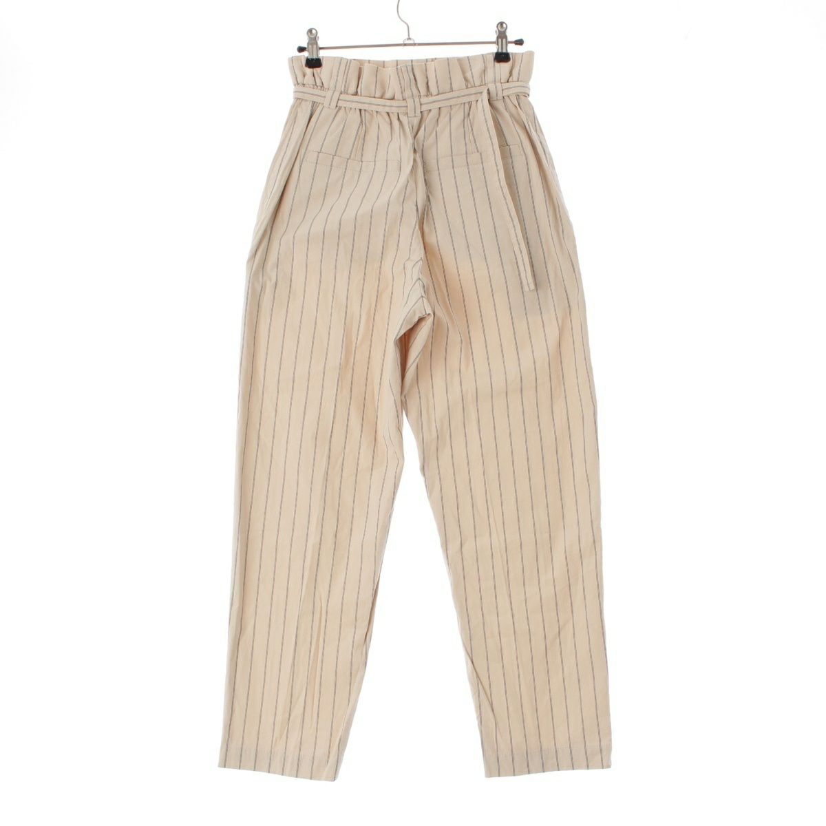 ブルネロクチネリ コットン ストライプ柄 パンツ ボトムス アイボリー