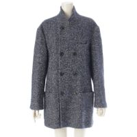 ブルネロクチネリ ウール カシミヤ ヘリンボーン ショート コート