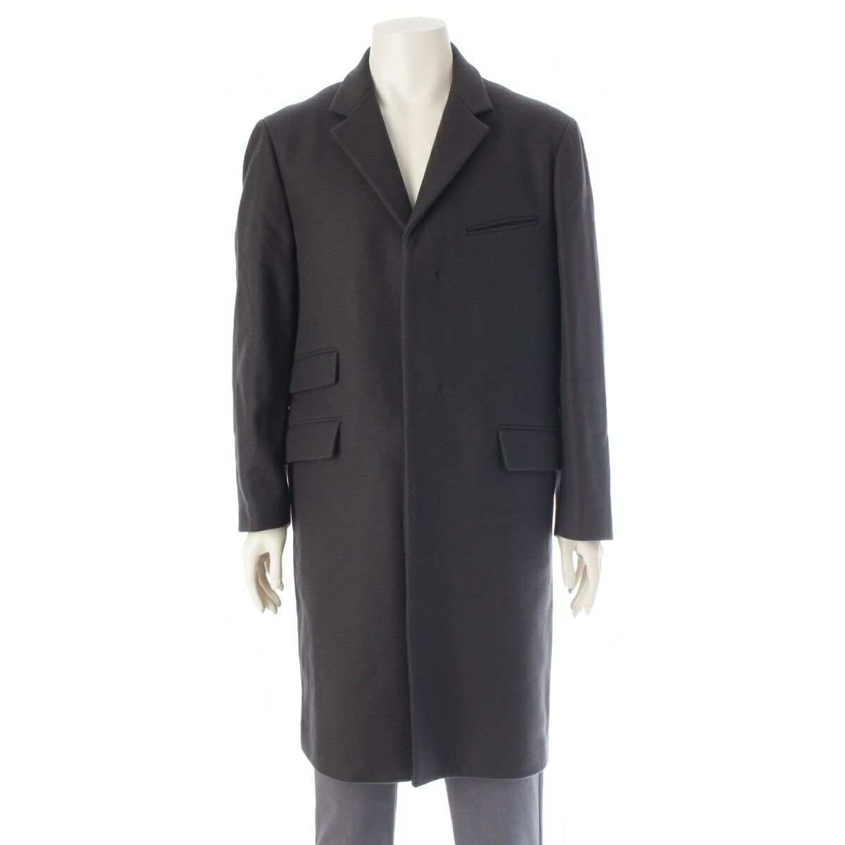 マルニ COMMESSA ウール チェスター コート アウター ブラック 48