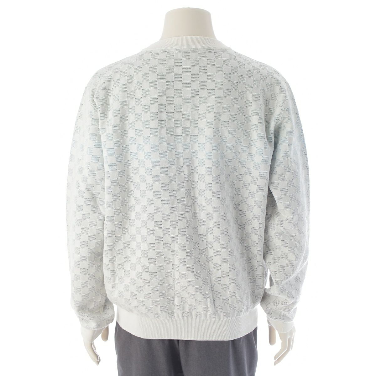 ルイヴィトン 2025 コットン ダミエ グラディエント ジャカード ニット