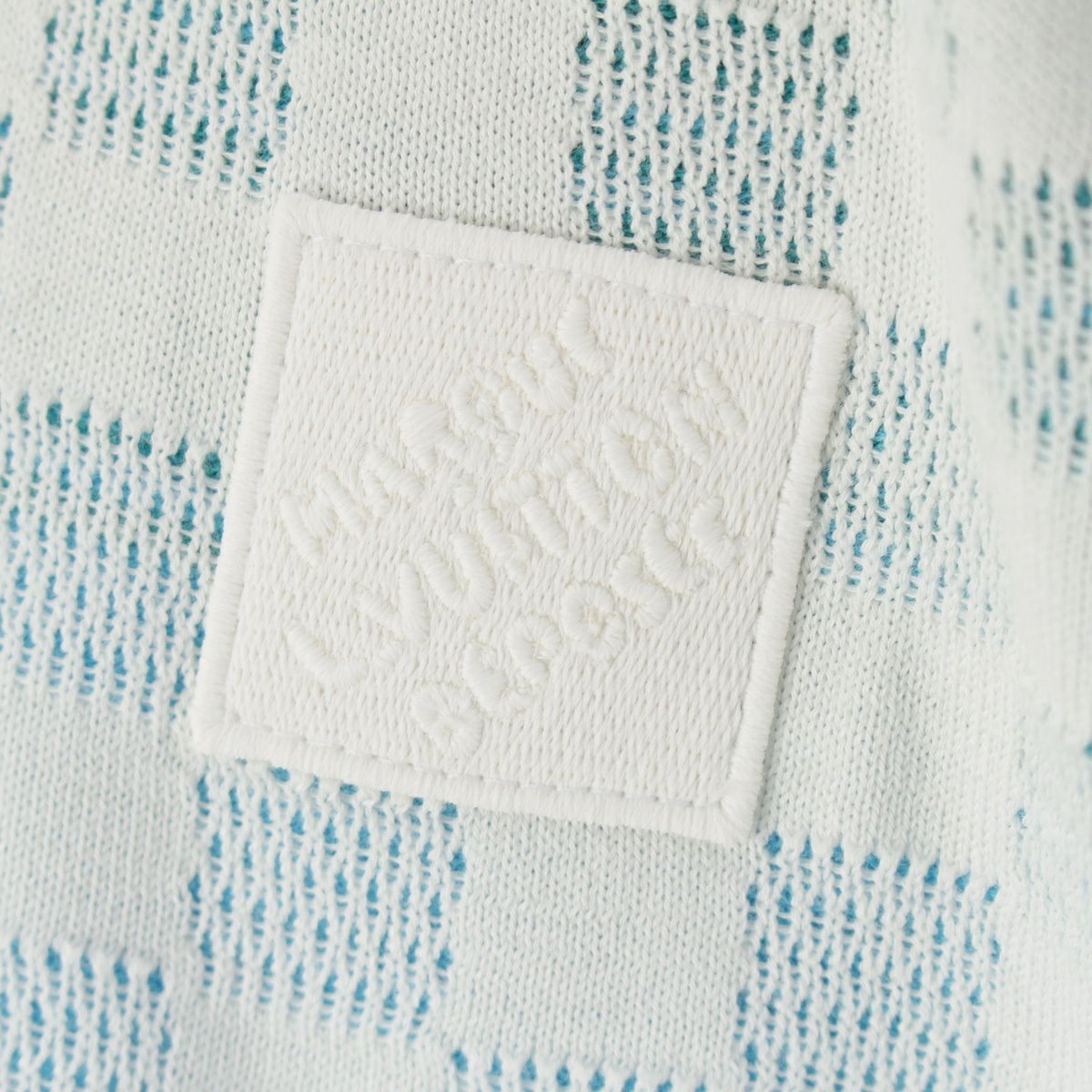 ルイヴィトン 2025 コットン ダミエ グラディエント ジャカード ニット