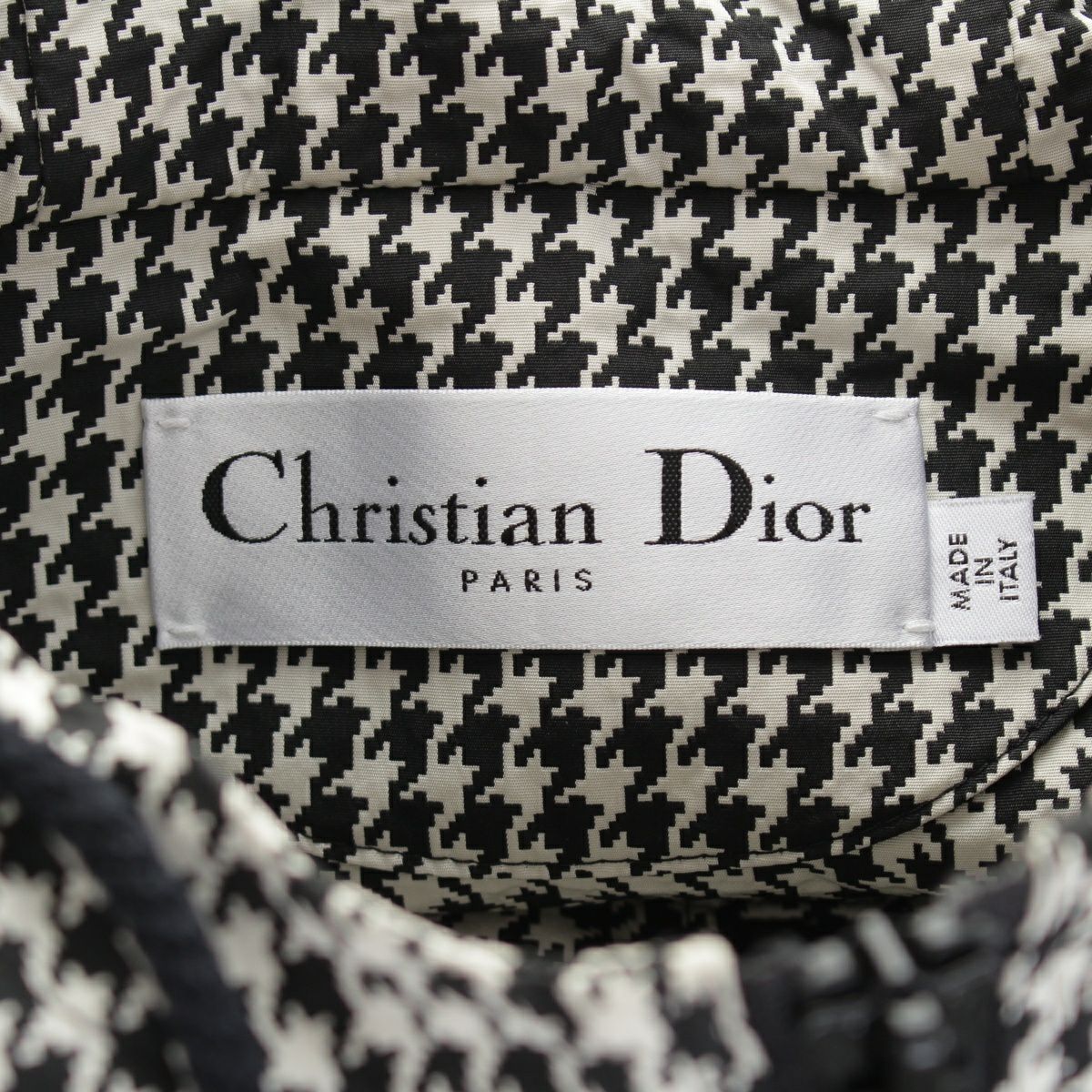 クリスチャンディオール ロゴプリント柄 ジャケット 0431 クリスチャンディオール ロゴ 千鳥格好 オブリーク テクニカルタフタ
