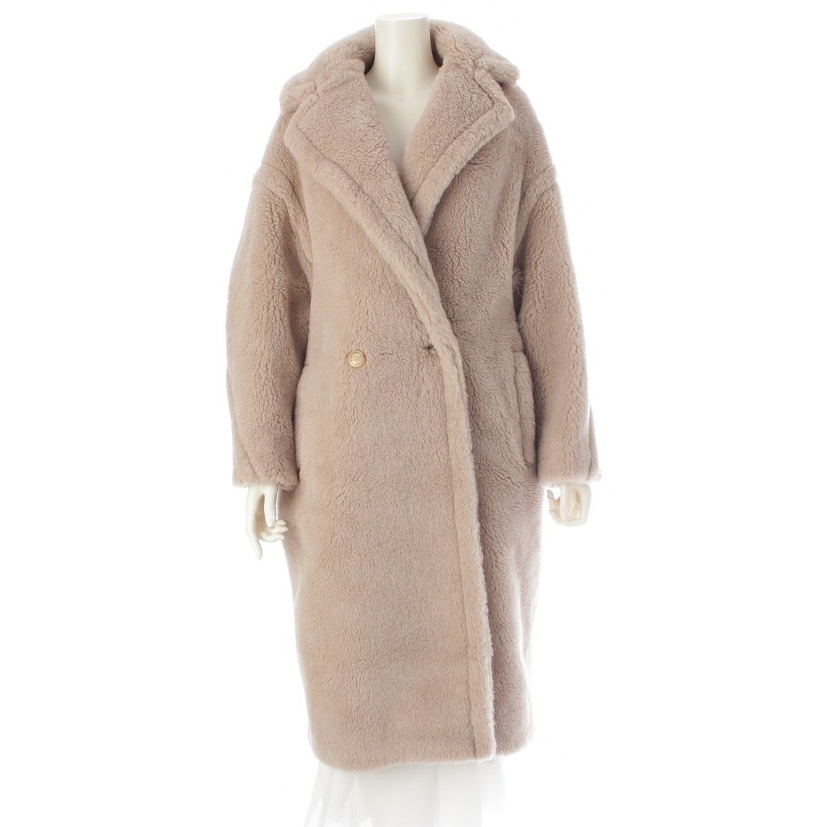 マックスマーラ テディベア アルパカ ウール シルク アイコン ボア