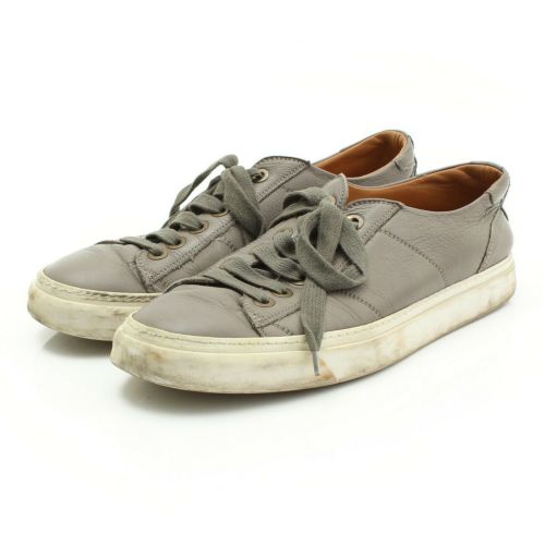 マークジェイコブス(Marc jacobs) メンズ レザー ローカット スニーカー グレー 40