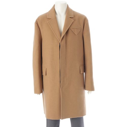 ボッテガヴェネタ 22年 ダニエルリー カシミヤ ロング チェスター コート アウター 708499 ベージュ 48