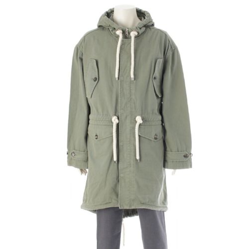 ジェイダブリューアンダーソン コットン ドローコード ライトウエイト フード モッズコート アウター CO0294PG1504500 カーキグリーン M
