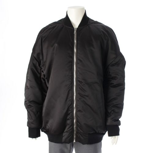 リックオウエンス 21AW パフボリューム ボンバー ナイロンジャケット ブルゾン アウター RR02A5701-NB ブラック 52