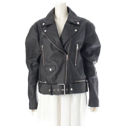 ジェイダブリューアンダーソン カーフレザー 2way ダブル ライダースジャケット アウター LJ0023LT0070910 ブラック M