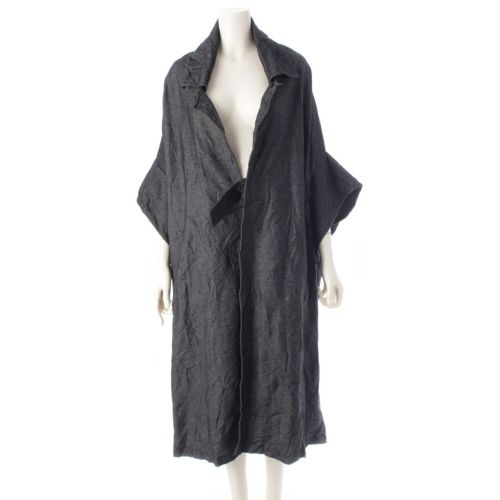 ワイズ コットン ポリエステル ワッシャー シワ加工 スクエア コート アウター YI-T14-674 グレー 2