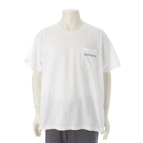 クロムハーツ セメタリークロス バックプリント 半袖Ｔシャツ カットソー トップス ホワイト XL