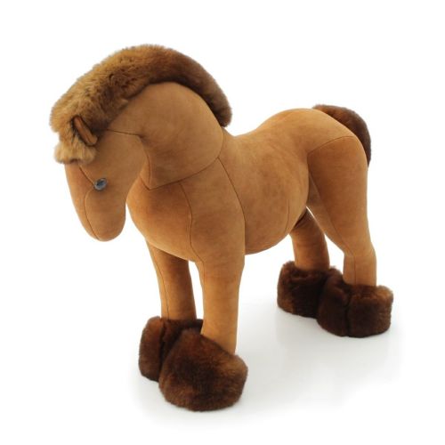 エルメス ラムスキン エルミーPM オリラグ 馬 ドール ぬいぐるみ ぬいぐるみ ブラウン