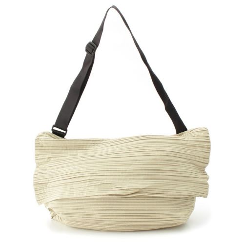 プリーツプリーズ イッセイミヤケ プリーツ ショルダーバッグ PP92-AG401 ライトグリーン