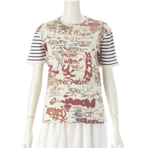 ジャンポールゴルチエ 1994 gaultier jeans ゴルチエジーンズ コットン クルーネック グラフィティ 落書き 総柄 カットソー マルチ