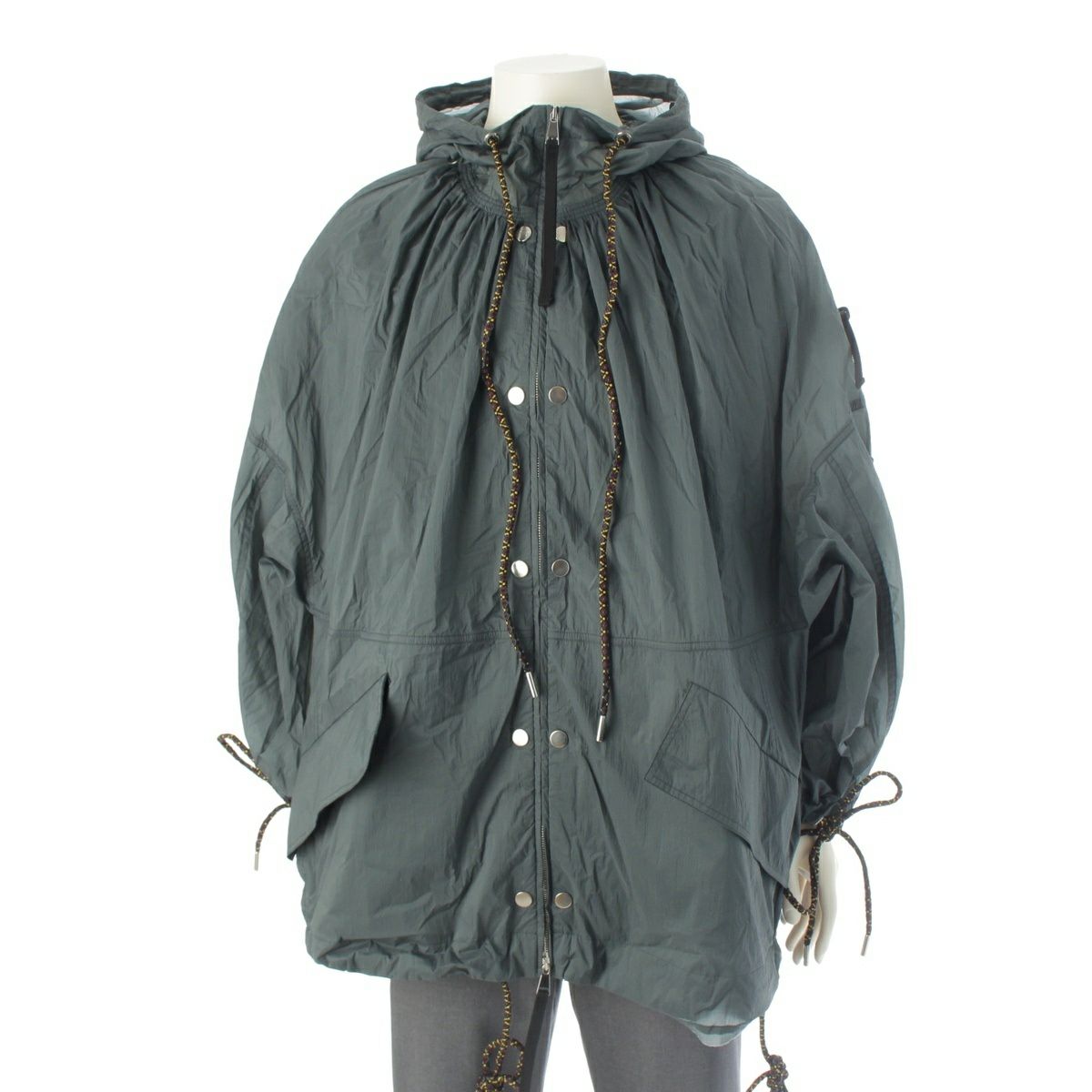 モンクレール ジーニアス DELPH ダウンベスト ライナー付き ナイロンジャケット アウター F10941B50480 カーキグリーン 1