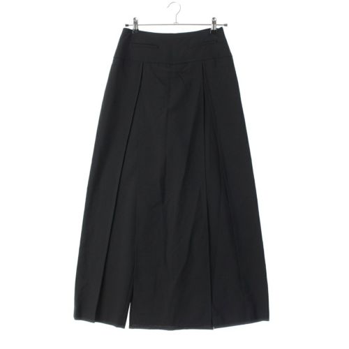 ジャンポールゴルチエ ウール クラシック 変形 スカートレイヤード デザイン パンツ ボトムス ブラック 40