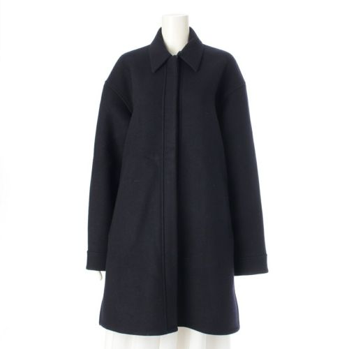 ジルサンダー ウール フェルト コート アウター ネイビー 32