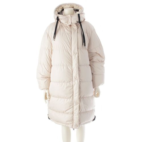 モンクレール 21A/W ERYSIMUM GIUBBOTTO リバーシブル バックロゴ フーディ ダウンコート ジャケット G20931C00035 アイボリー 2