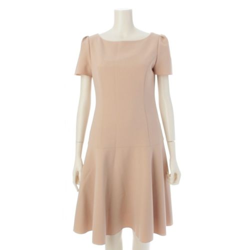 フォクシー ニューヨーク 18年 ペプラム 半袖 ワンピース ドレス 38955 ピンク 38