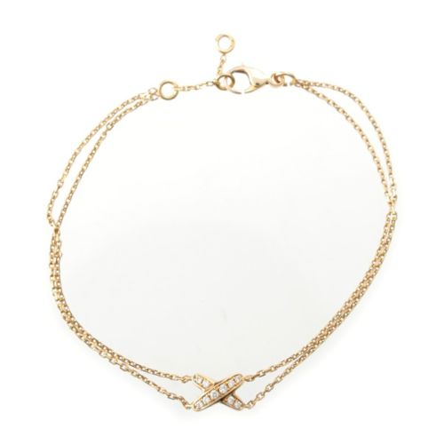 ショーメ ジュ ドゥ リアン K18ピンクゴールド パヴェダイヤ ブレスレット ゴールド