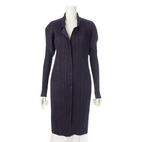 プリーツプリーズ イッセイミヤケ 99AW ロング ジャケット アウター PP93-JD111 パープル 3