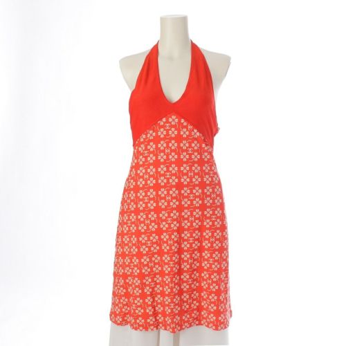 シャネル 01P ココマーク クローバー スイムウェア チュニック 水着 P17266 レッド 38