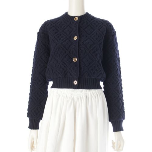 ルイヴィトン 2025 モノグラムタウアリング ニット カーディガン 1AJSEB ネイビー S