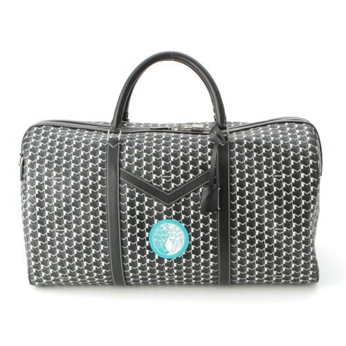 モワナ モノグラム レザー カスタムペイント ボストンバッグ モノクロ ブラック ホワイト グリーン