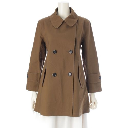 ルイヴィトン マッキントッシュ コットン ゴム引き 裏地 総柄 トレンチコート アウター カーキ 40