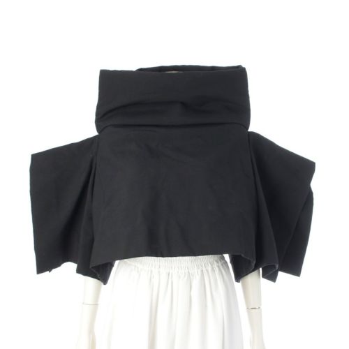 コムデギャルソン AD2023 ウール 平面 パデット 変形 デザイン ジャケット GL-J002 ブラック S