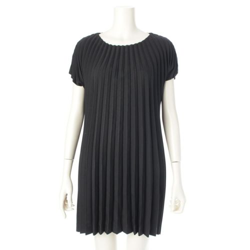 イッセイミヤケ 16AW アコーディオンプリーツ ノースリーブ ワンピース ドレス IM64FT615 ブラック 2