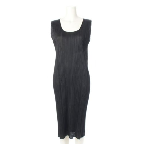 プリーツプリーズ イッセイミヤケ 00年 プリーツ ノースリーブ ワンピース PP04-JH648 ブラック 4