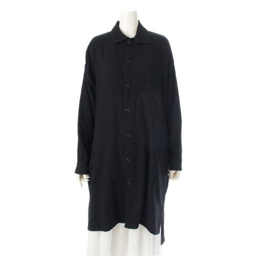 ワイズ 20AW ウール ロング シャツ コート アウター YR-B06-102 ブラック 1