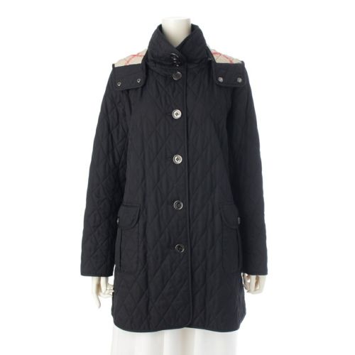 バーバリー ロンドン フード付キルティング コート B6C23-226-09 ブラック 11