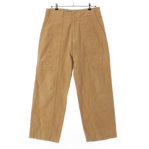 イッセイミヤケ 03AW コットン スイッチング ストレート パンツ ボトムス ME33FF044 ベージュ 3