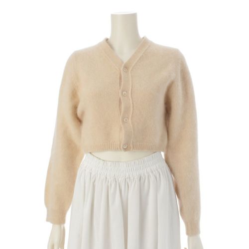 コムデギャルソン AD1993 ウール モヘア ショート丈 クロップド カーディガン GN-040170 ベージュ