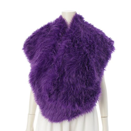 コムデギャルソン AD1989 アクリル ファー 変形 ジャケット ストール ベスト GJ-050740 パープル