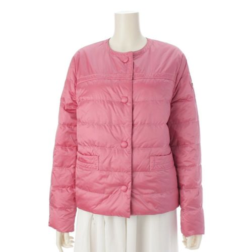 プラダ ナイロン インナーダウン 三角ロゴ ダウンジャケット 29B831 ピンク 46