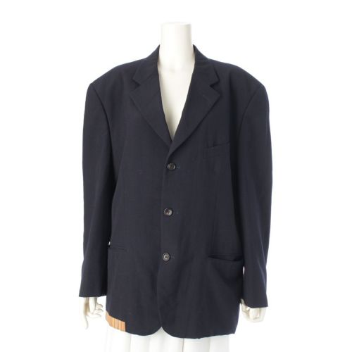コムデギャルソンオムプリュス AD1991 ウール エスニック期 テーラードジャケット PJ-11003S ネイビー S