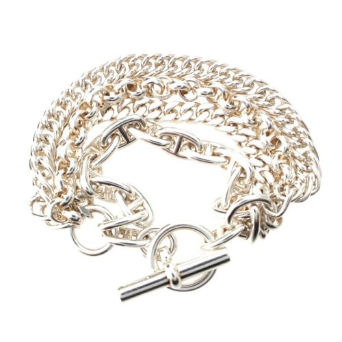 エルメス エトセトラ4 SH シェーヌダンクル ブレスレット アクセサリー Ag925 シルバー 89.1g