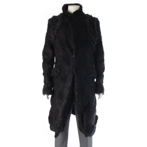 コムデギャルソンオムプリュス AD2023 23AW ウール フォックスファー 変型ロングジャケット コート アウター ブラック XL