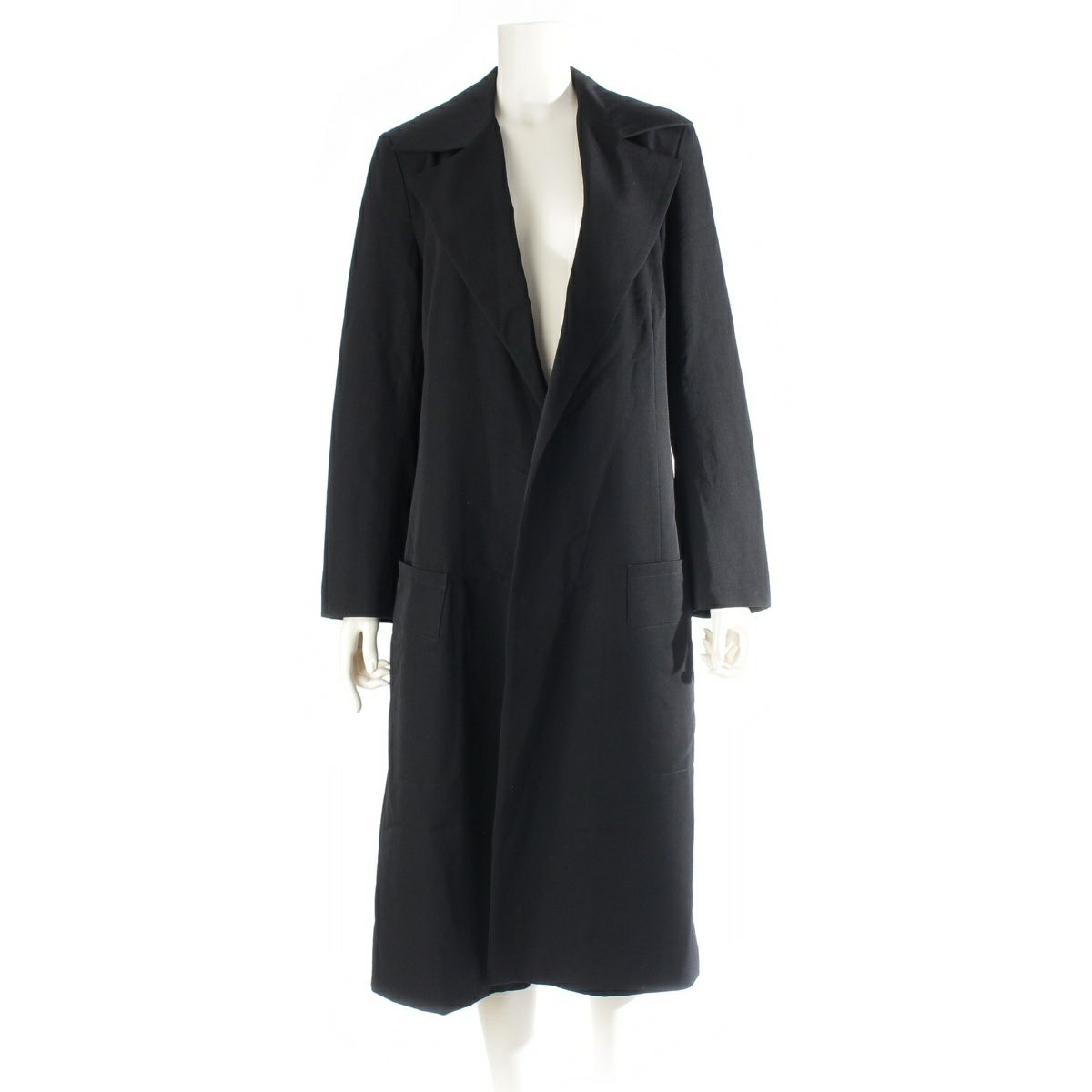 ヨウジヤマモト 07SS ウール ロング コート アウター YT-C04-100 ブラック 2