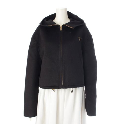 プラダ 24AW ウール アンゴラ ライトウェイトカシゴラ ブルゾン P520PE ブラック 40