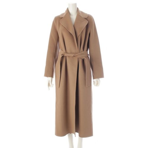 マックスマーラ POLDO ピュア ヴァージンウール コート アウター ダブルフェイス ブラウン 38