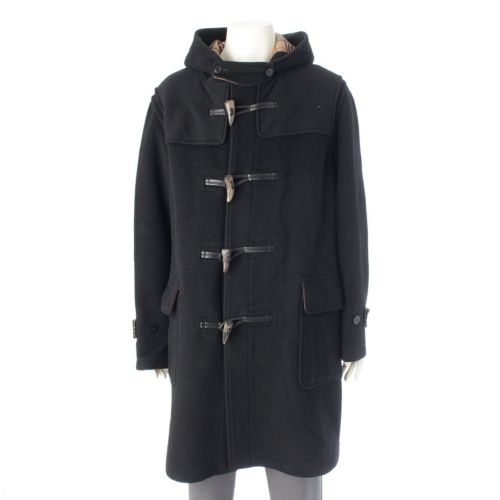 バーバリー ブラックレーベル ウール ダッフルコート アウター BMC80-900-09 ブラック LL